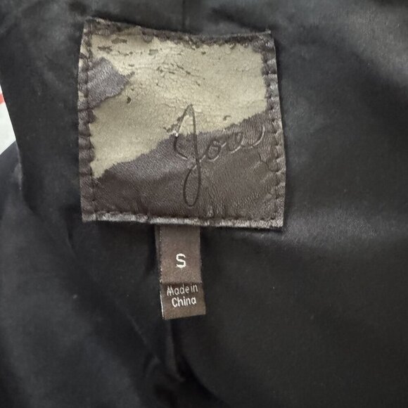 JOIE  Leolani real Lamb Leather Moto Jacket black size small - Picture 8 of 11